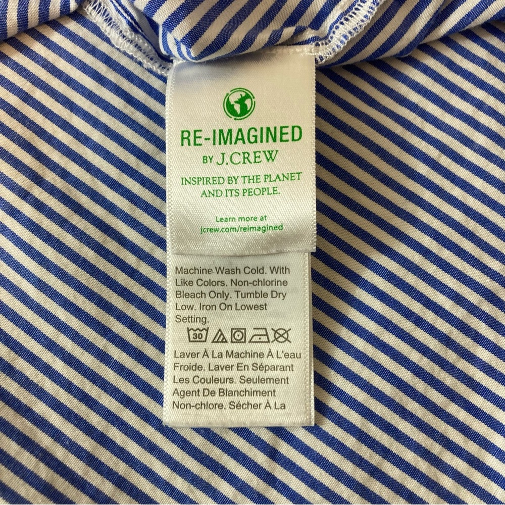J. Crew Blue and White Striped Sleeveless Top - Picture 4 of 7